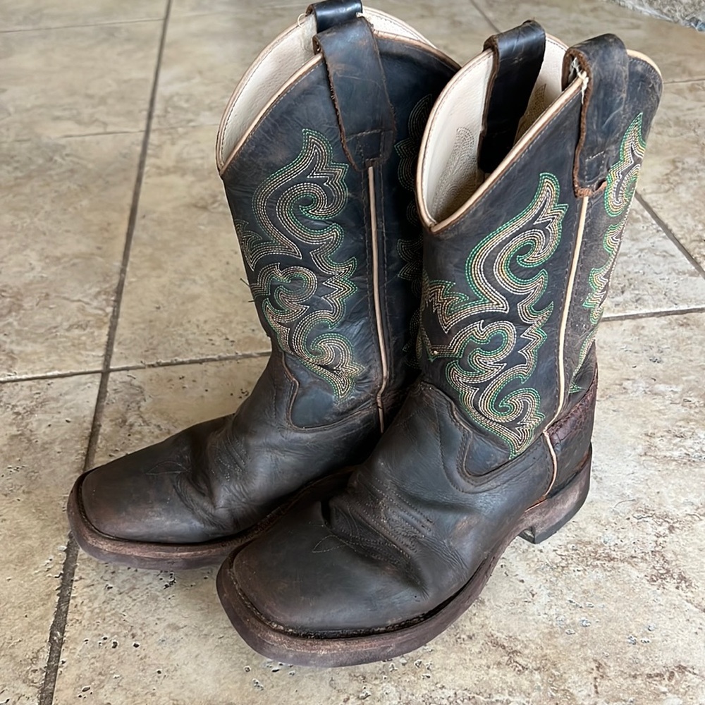Old West Cowboy Boots Boys Size 4